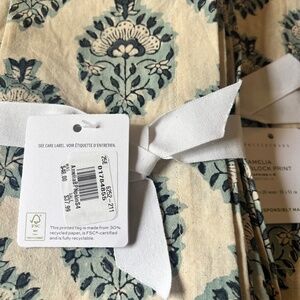 Pottery Barn Amelia Block Print Napkins
